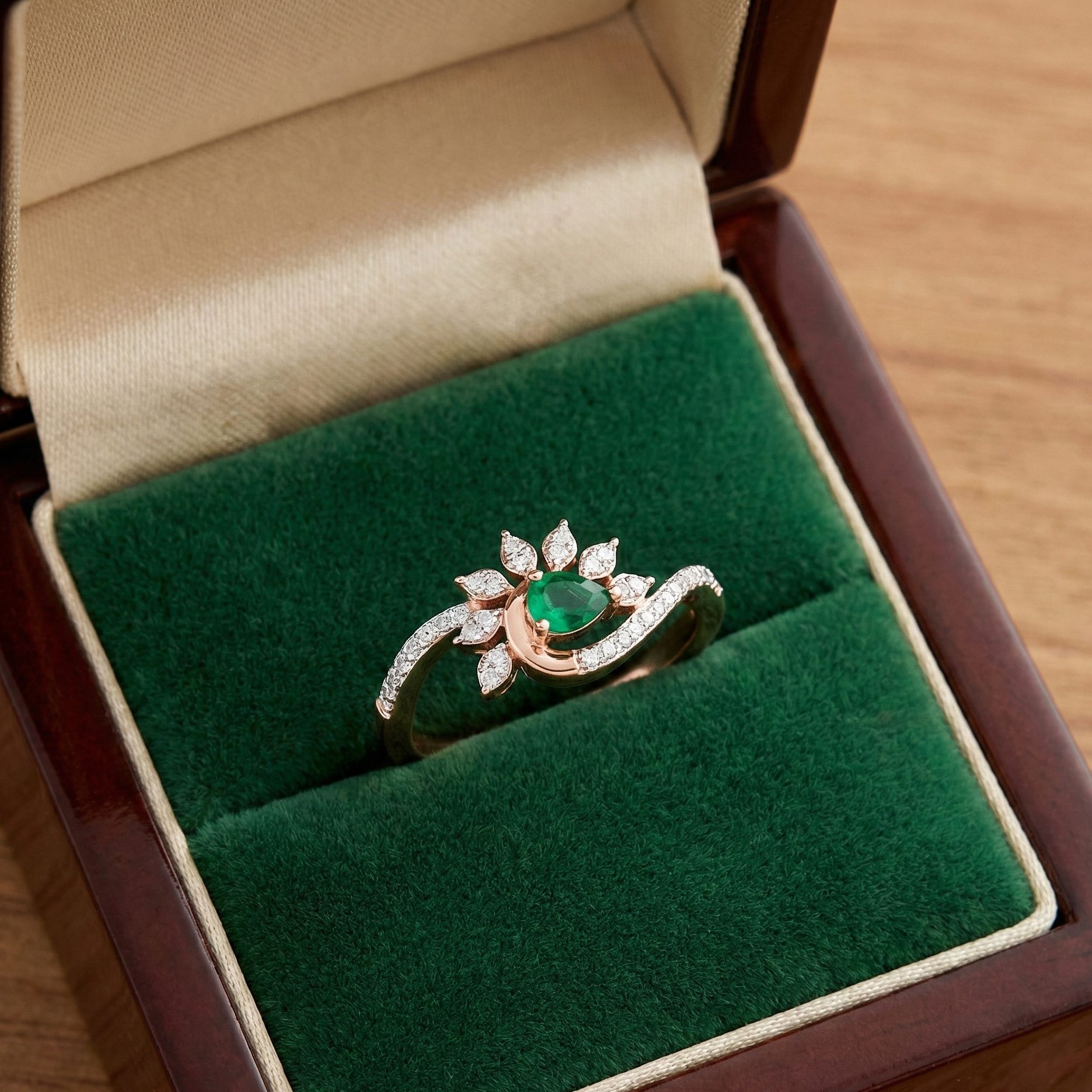 Aurielle Charm Diamond Ring
