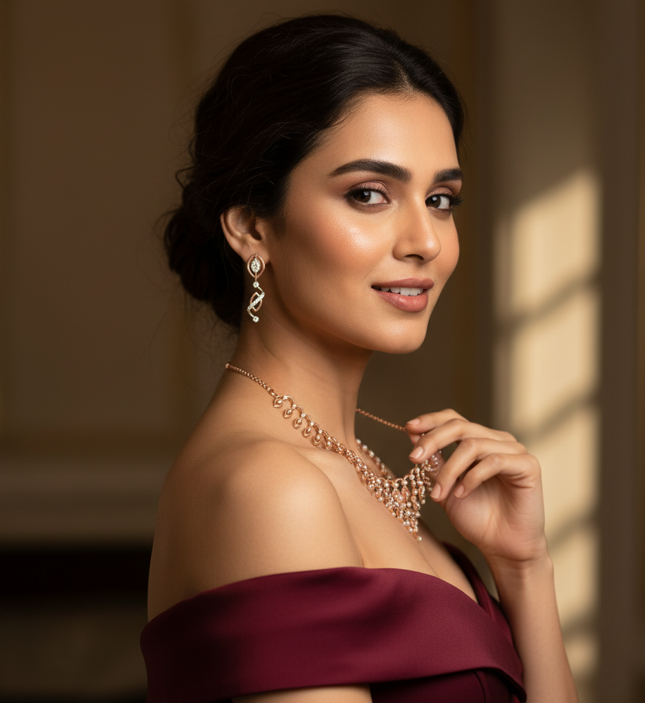 Signature Spark Glow Diamond Necklace for Occasions