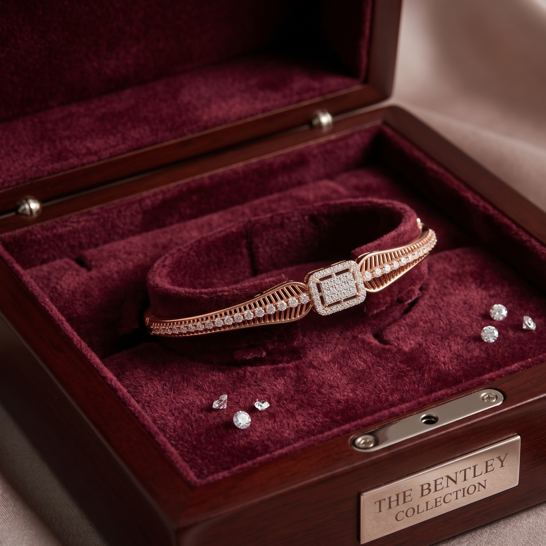 Diamond Oval Link Bracelet - 3