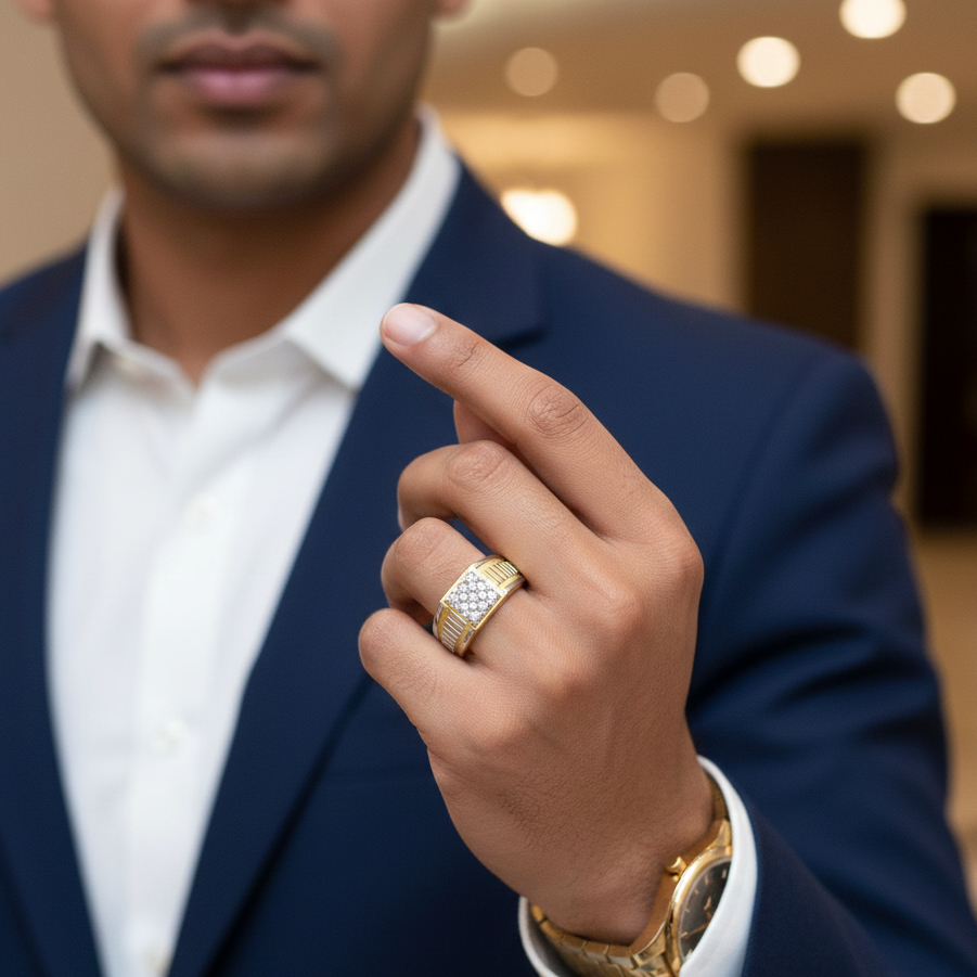 Grand Authority Diamond Gents Ring