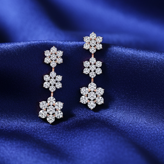 Moonrise Dangler Diamond Earrings
