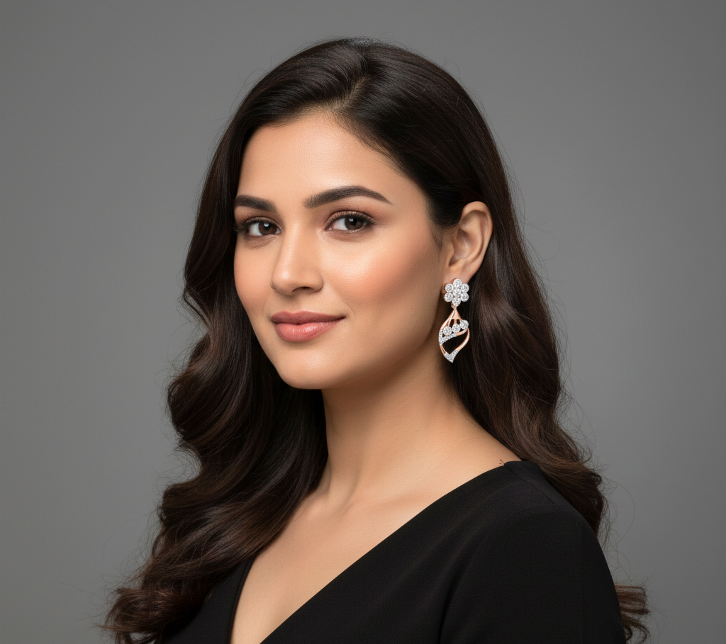 Mirabelle Luxe Diamond Drop Earrings