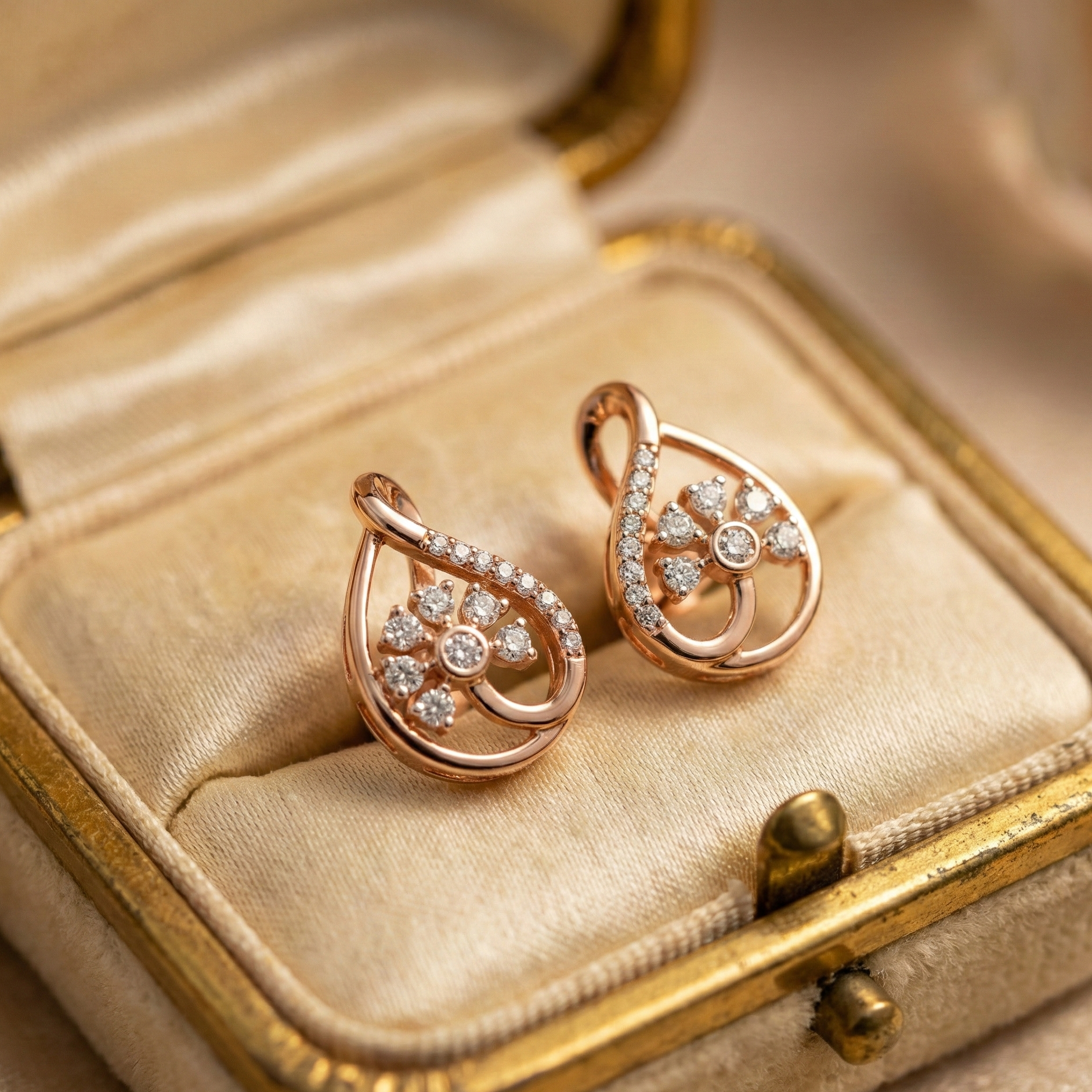 Diamond Opulence Pendant Earrings
