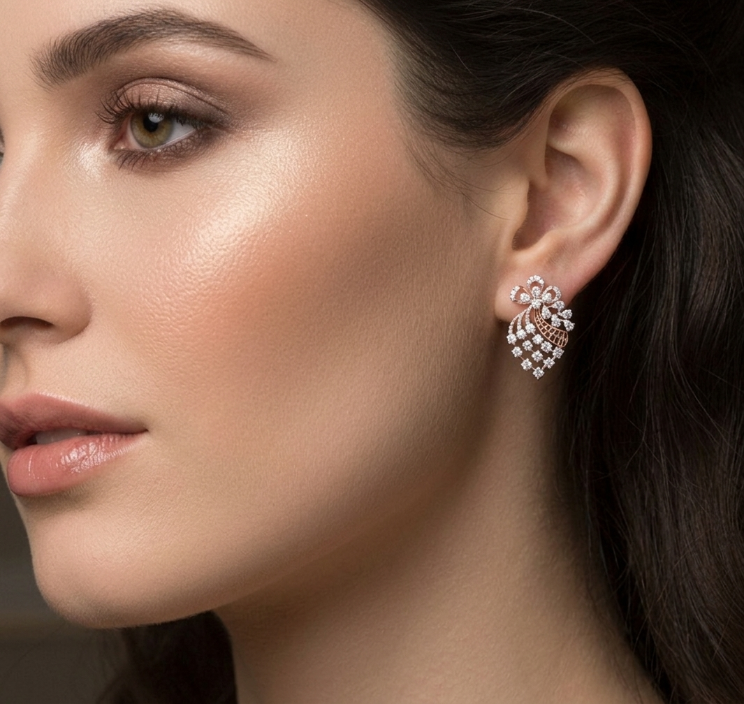 Finesse Diamond Earrings - 5