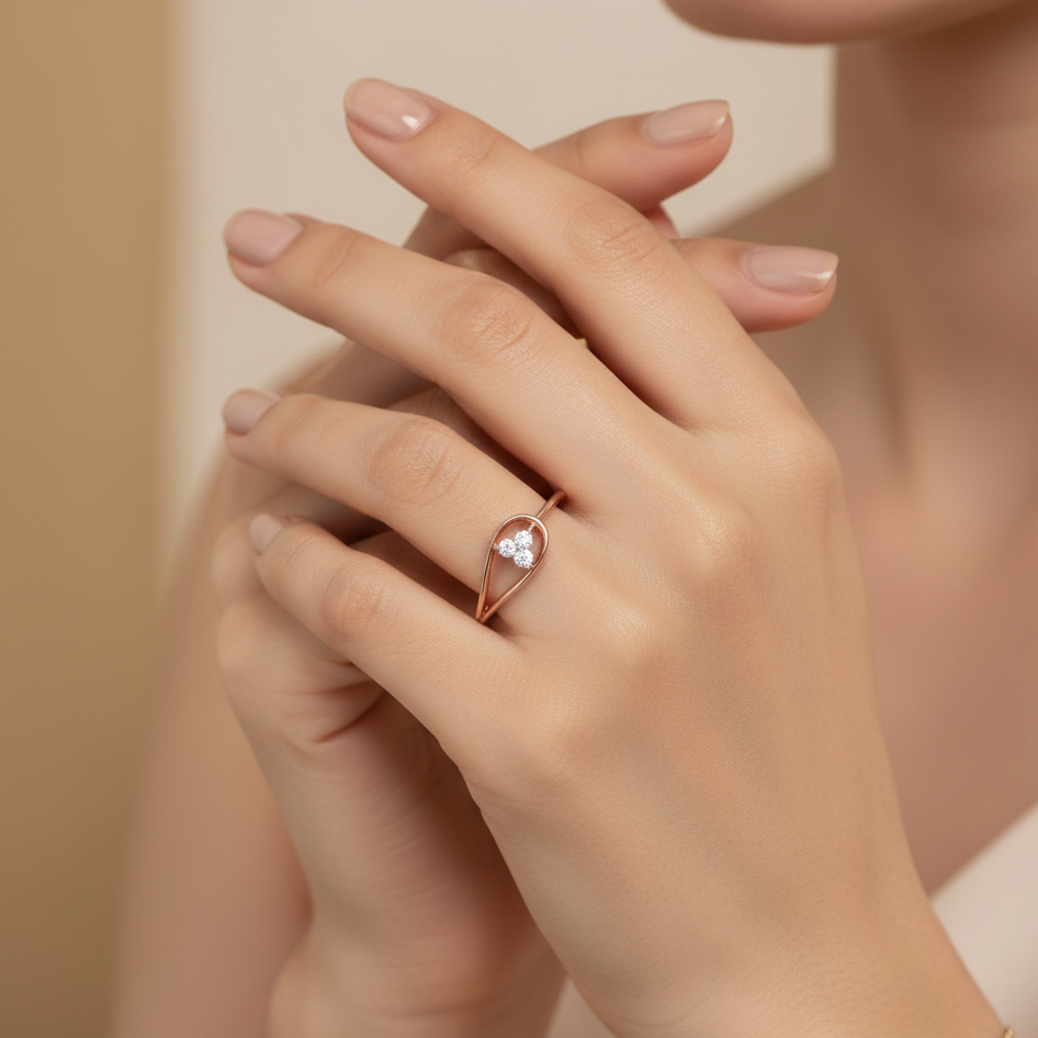 Diamond Regal Crown Ivy Ring - 3