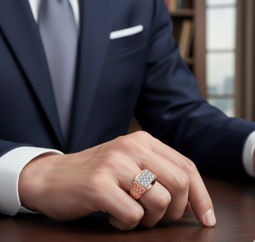 Luxury Diamond Ring for Men