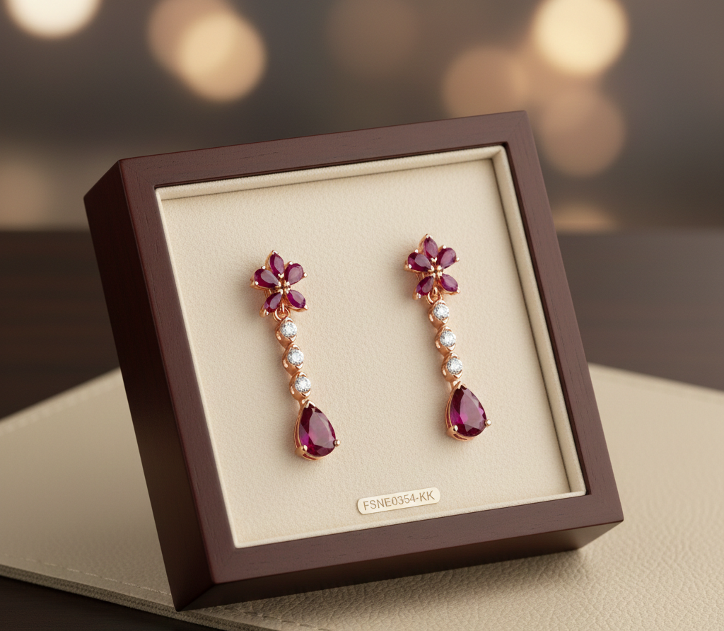 Elowen Radiance Diamond Drop Earrings