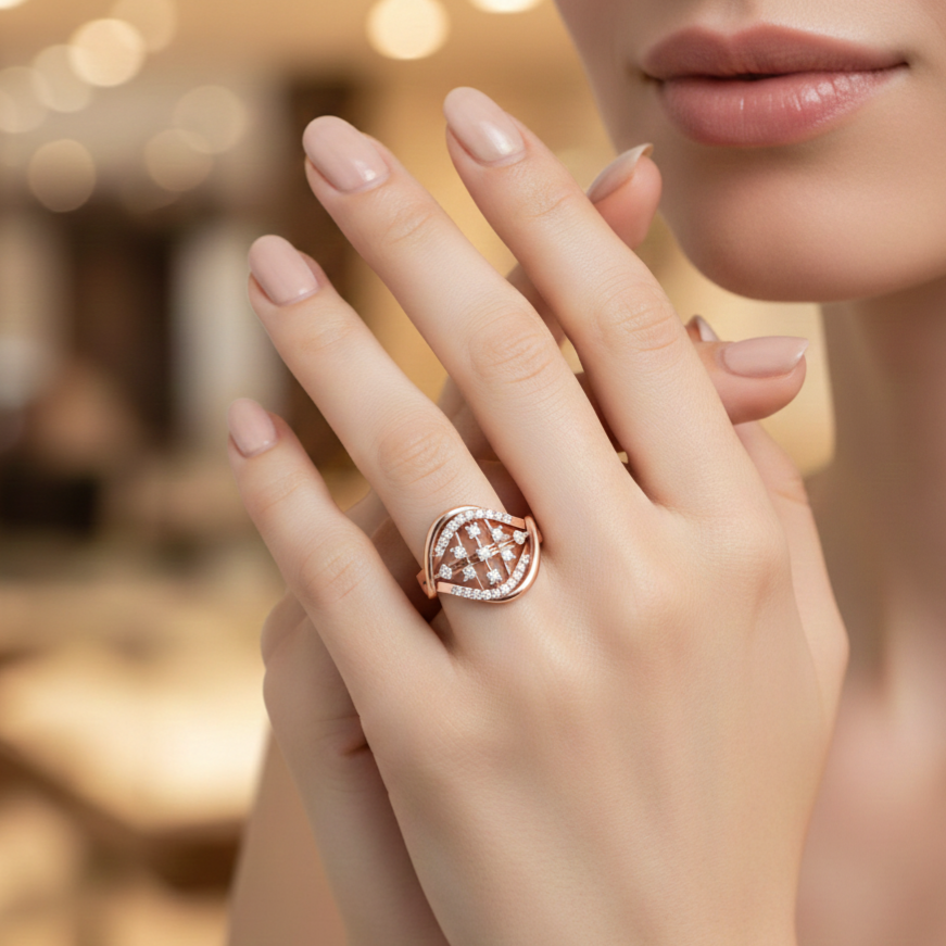 Halo Muse Diamond Ring - 3