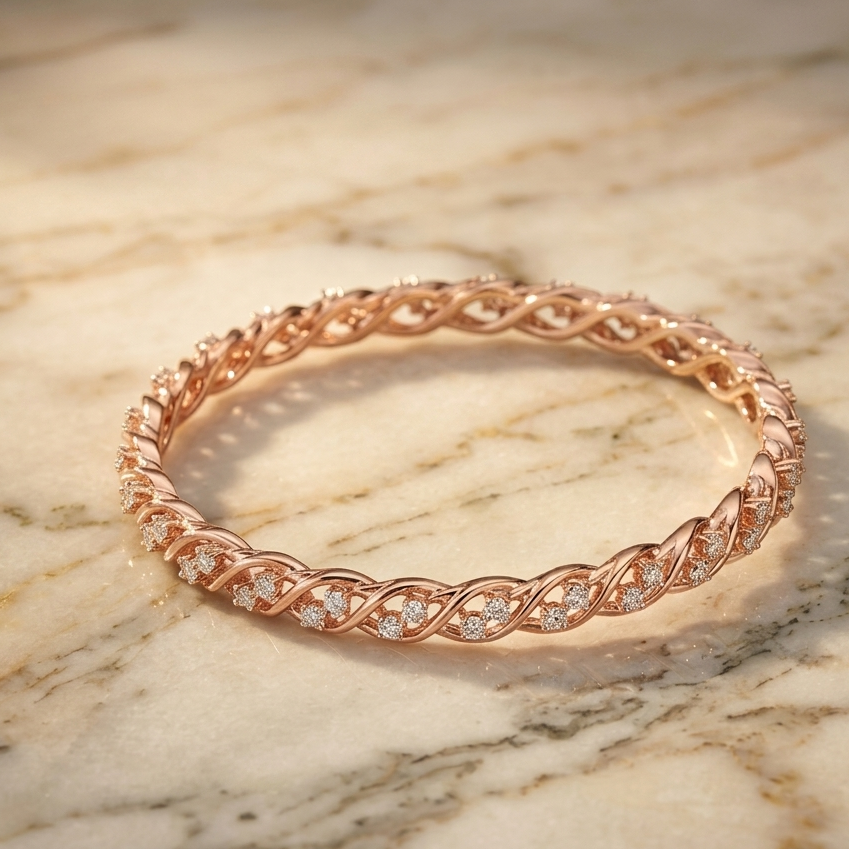 Diamond Serenity Bangles