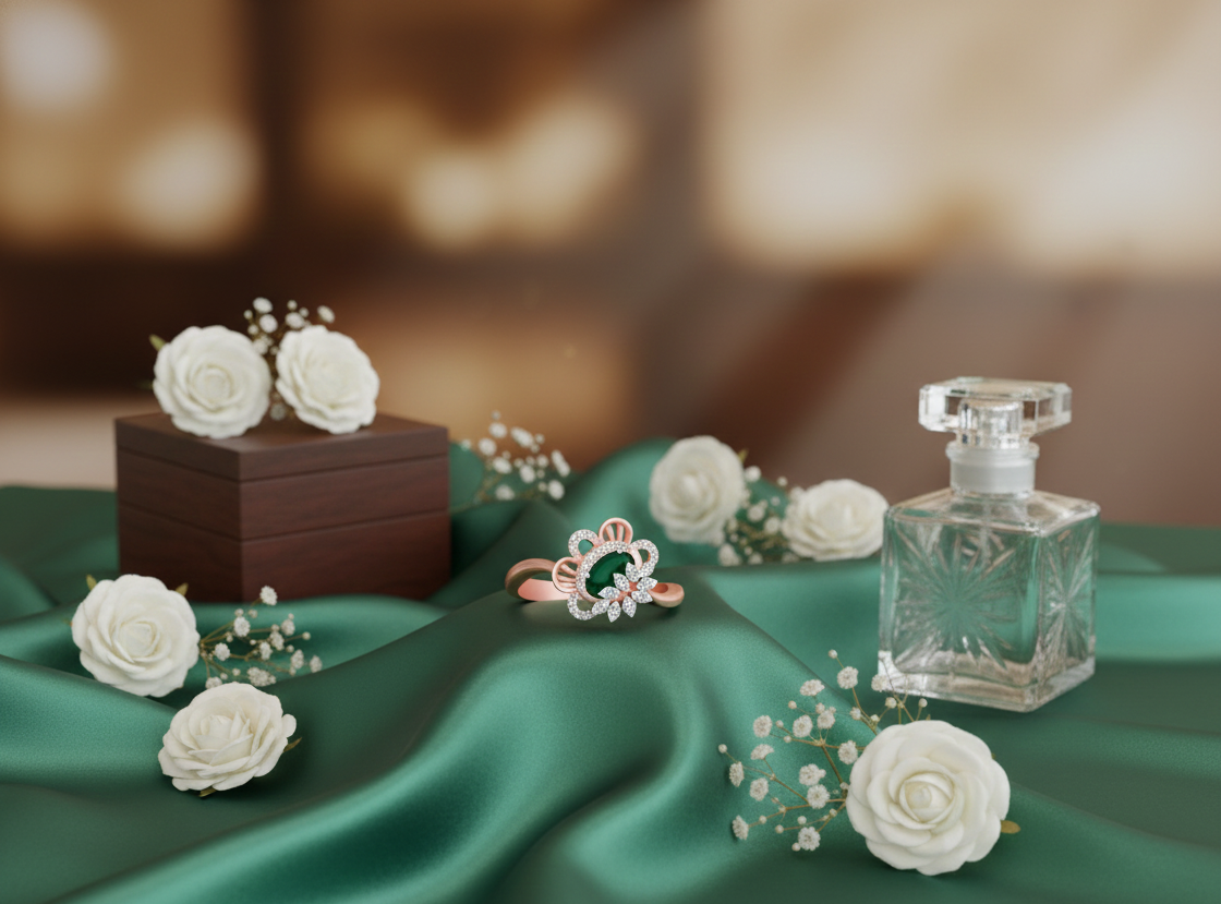 Luxe Petal Diamond Ladies Ring - 3