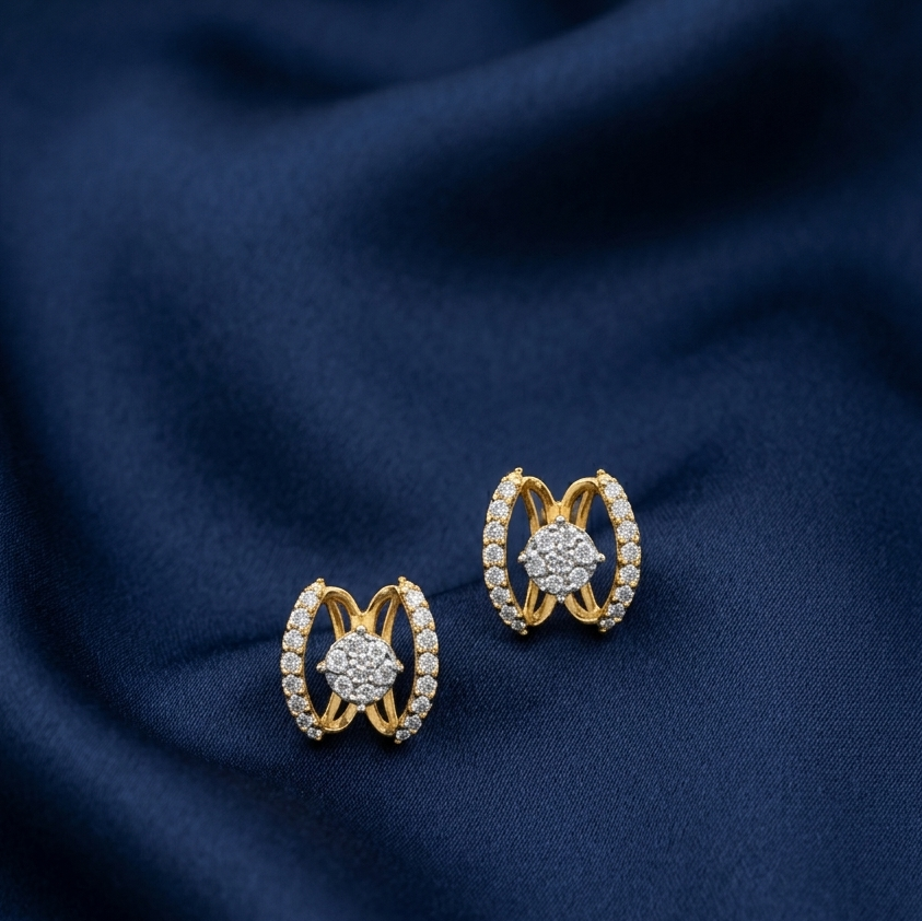 Sophisticated Line Diamond Drop Earrings - 3