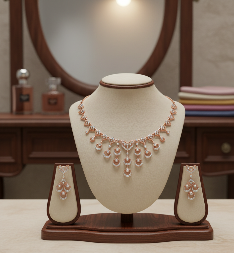 Brilliant Aura Diamond Necklace for Big Events