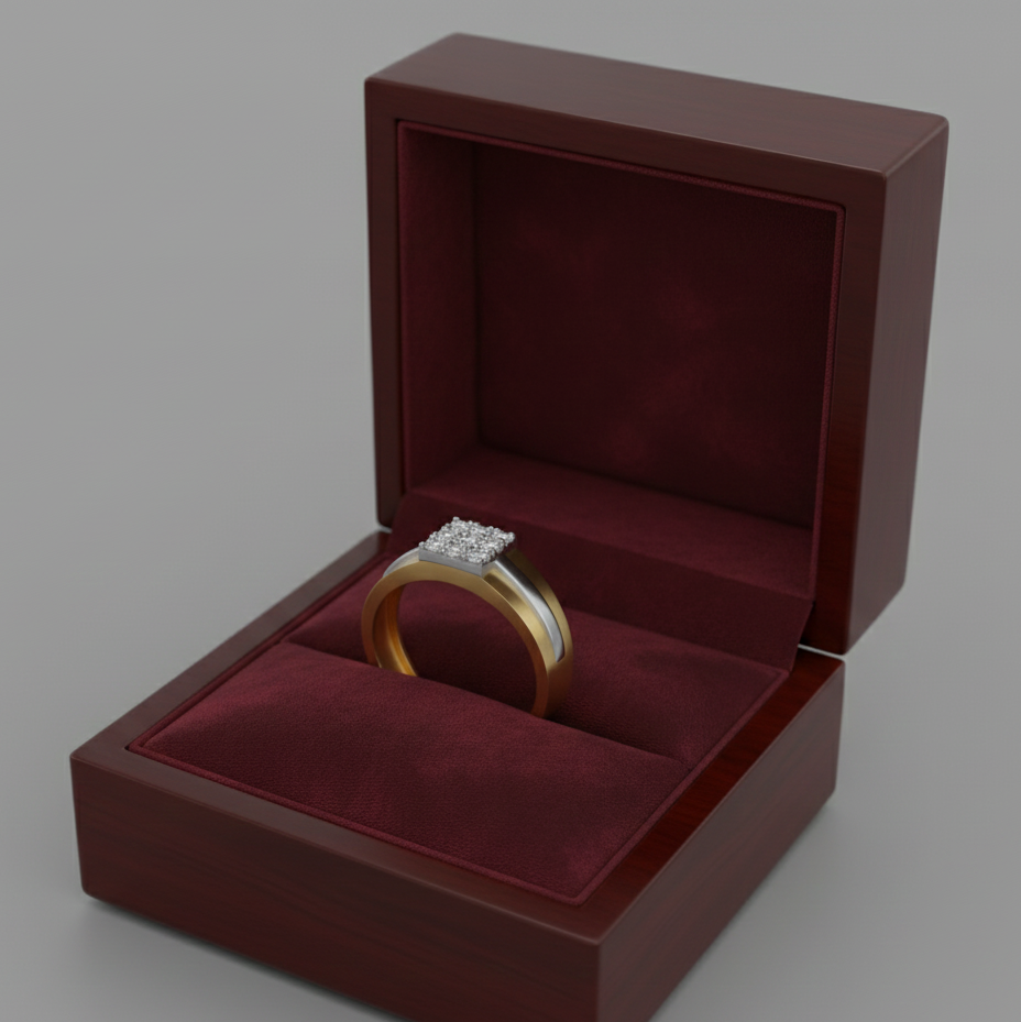 Distinguished Elite Diamond Gents Ring