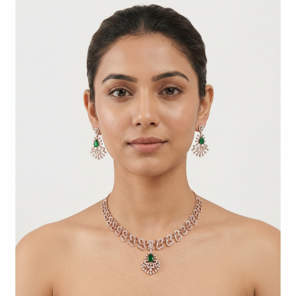 Starlight Diamond Elegance Necklace Set