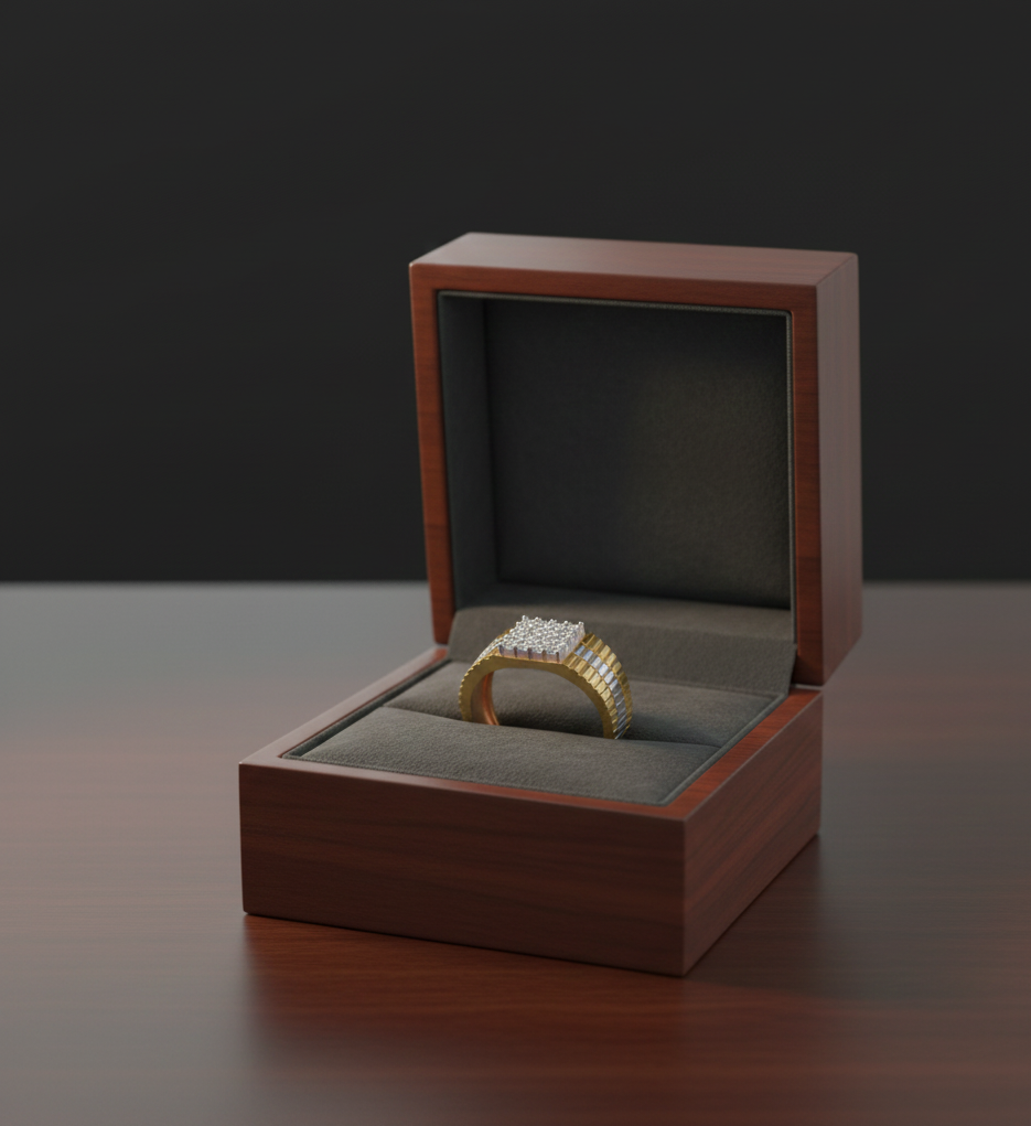 Timeless Royal Authority Diamond Gents Ring