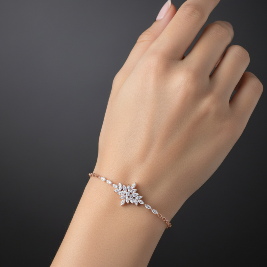 Starlit Motion Diamond Chain Bracelet