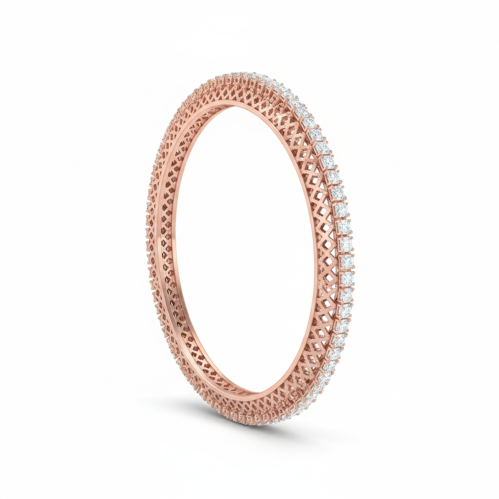 Cadence Filigree Diamond Bangle