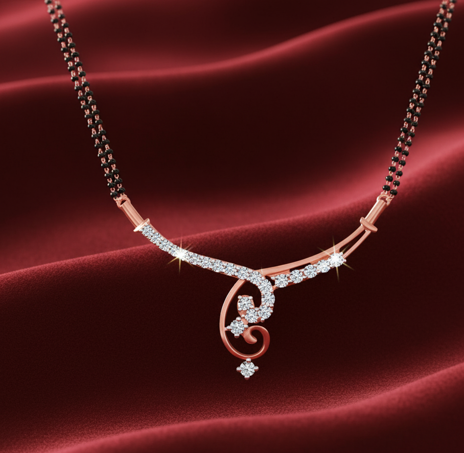 Modern Gold Diamond Tanmaniya for Women