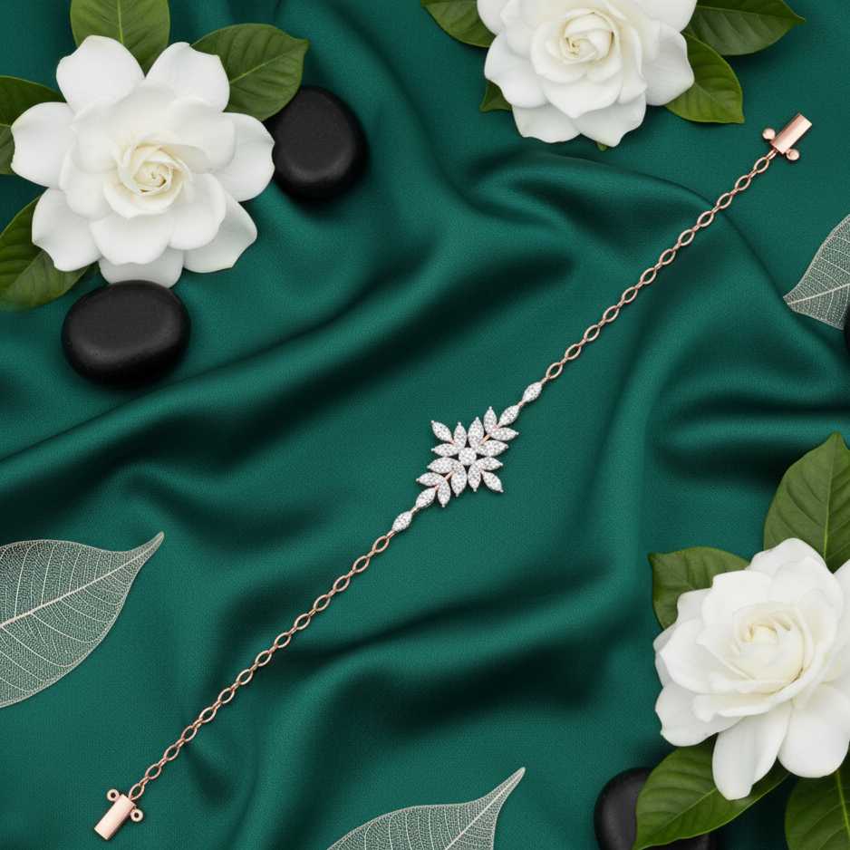 Starlit Motion Diamond Chain Bracelet - 3