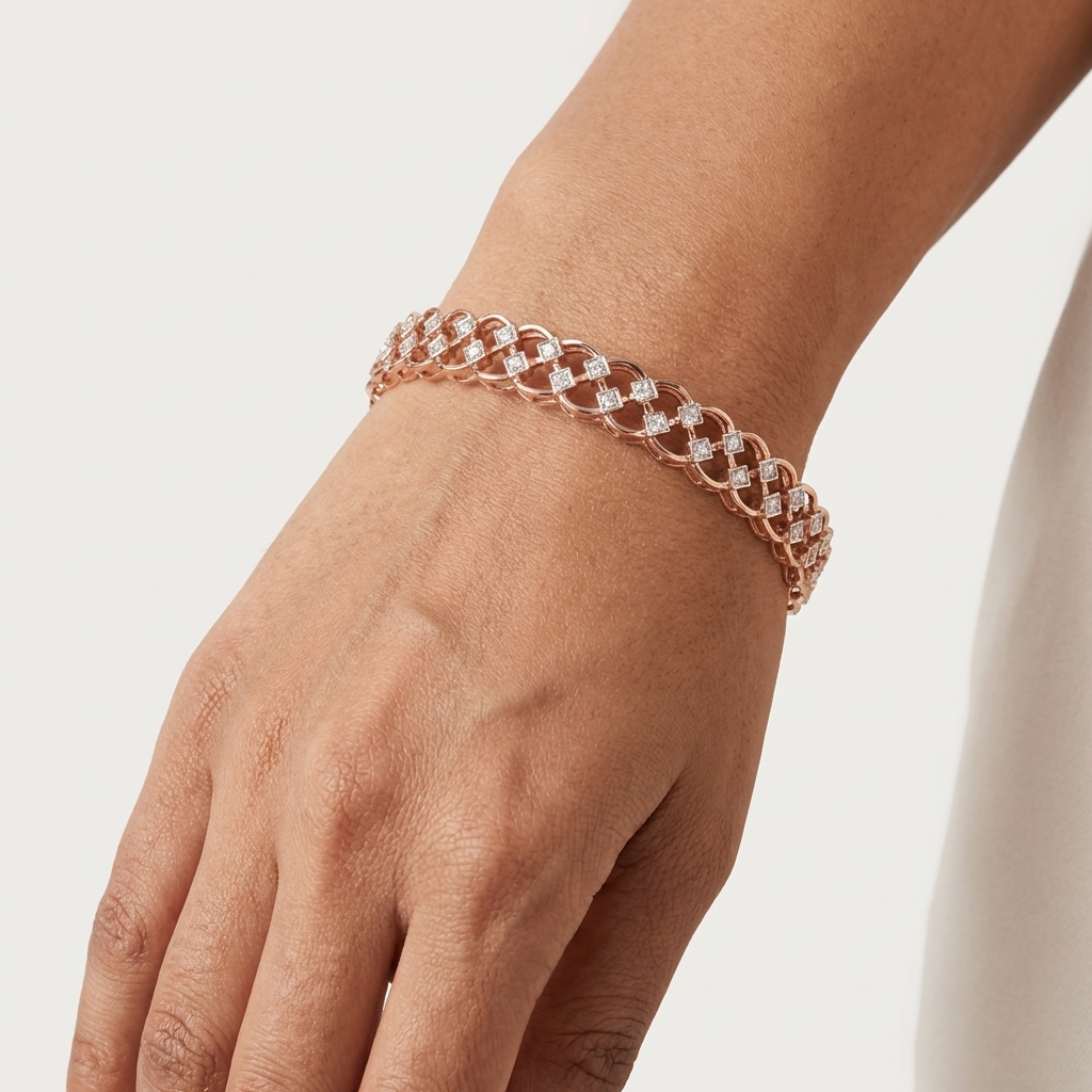 Shimmer Glow Diamond Bangles