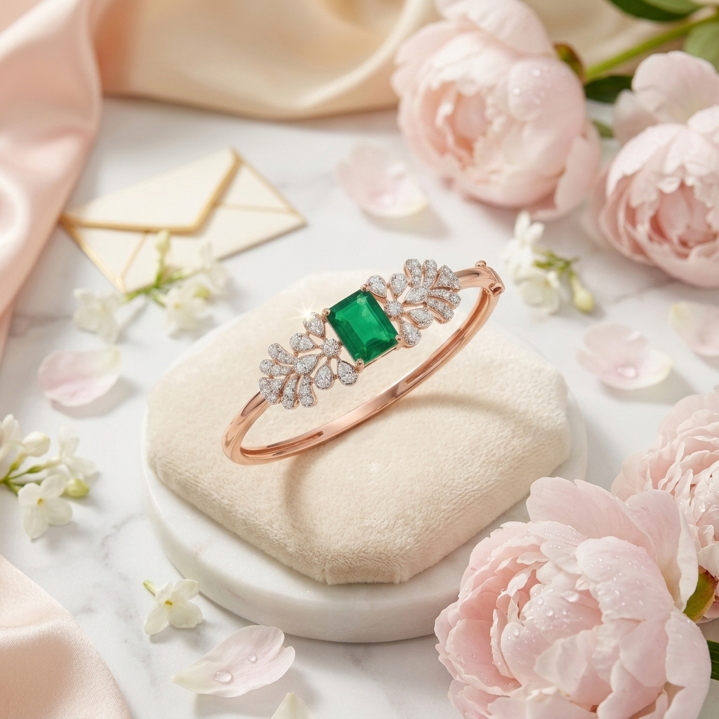 Diamond Flower Bracelet