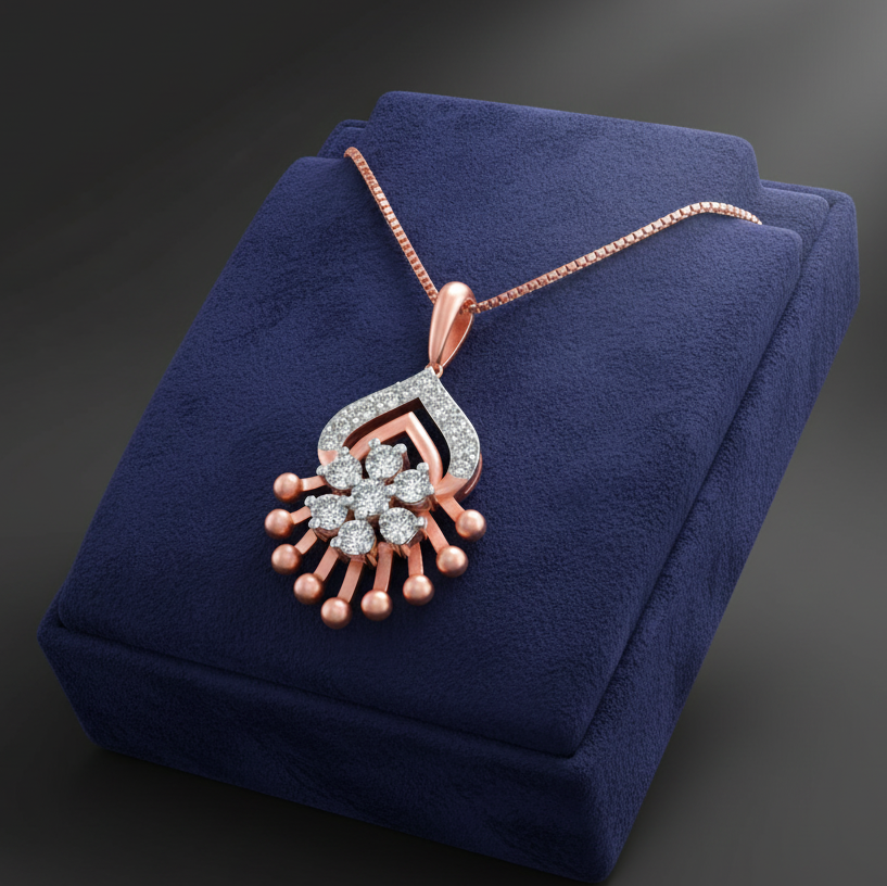 Sparkle Drop Diamond Pendant