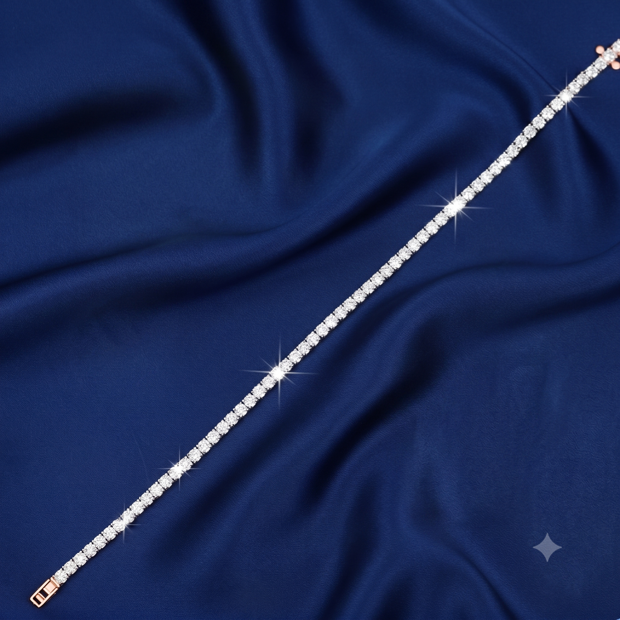 Luminous Strand Diamond Tennis Bracelet