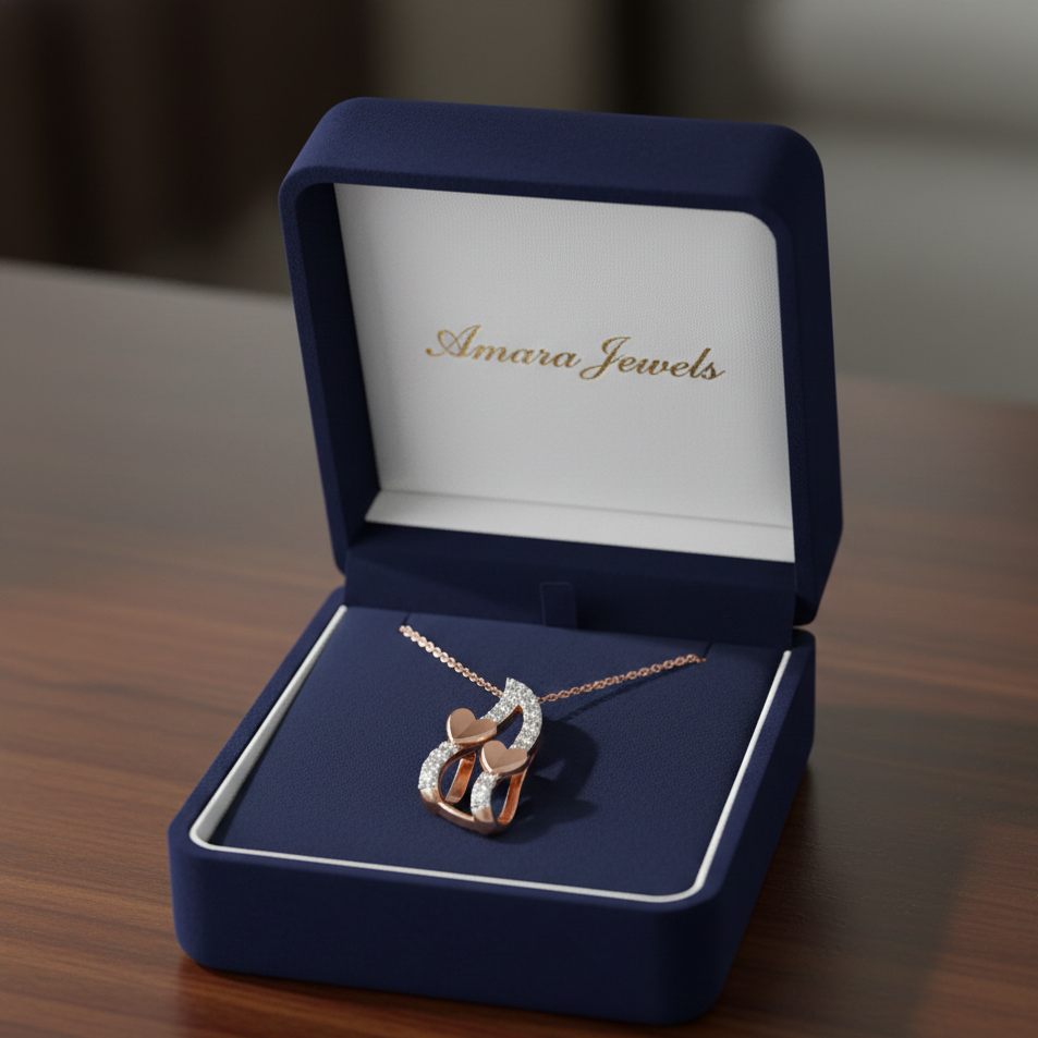 Diamond Signature Drop Pendant