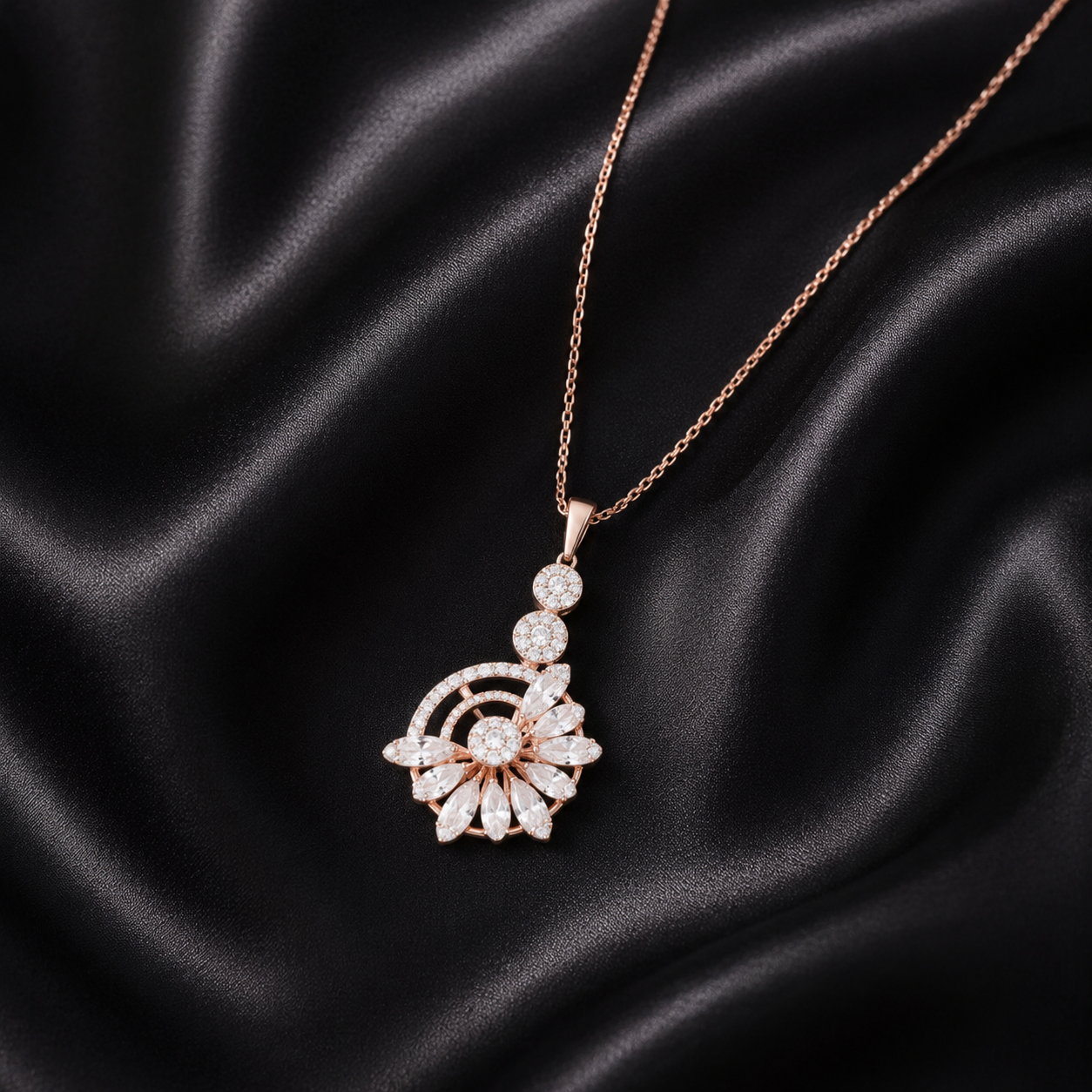 Whispering Spark Diamond Pendant