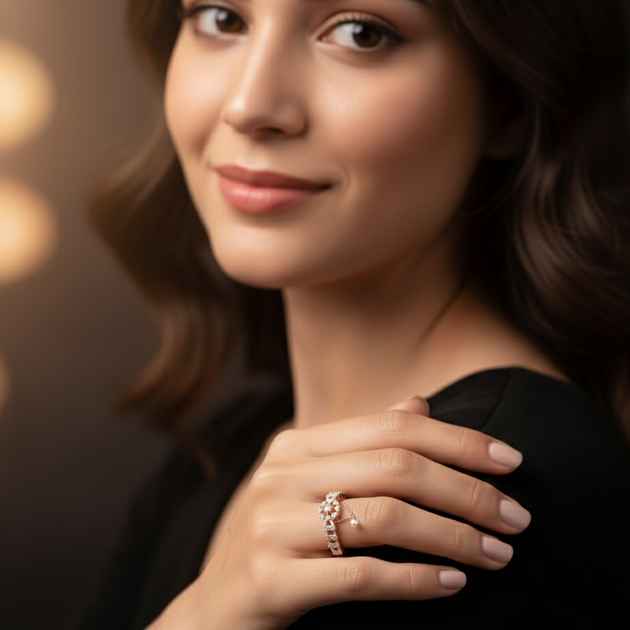 Empress Velvet Bloom Diamond Ring - 3