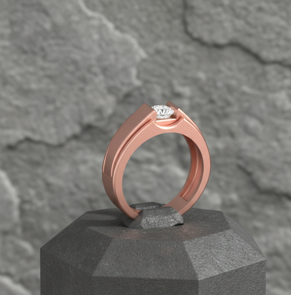 Regal Gentleman Diamond Ring - 4