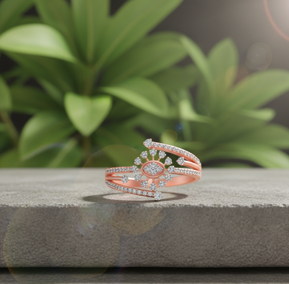 Solara Burst Diamond Ring
