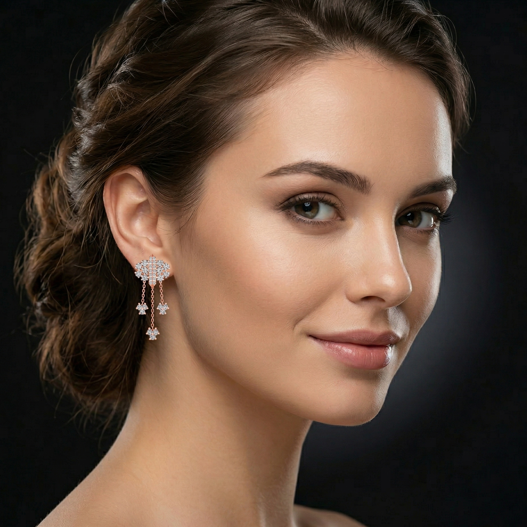 Stylish Glow Diamond Drop Earrings