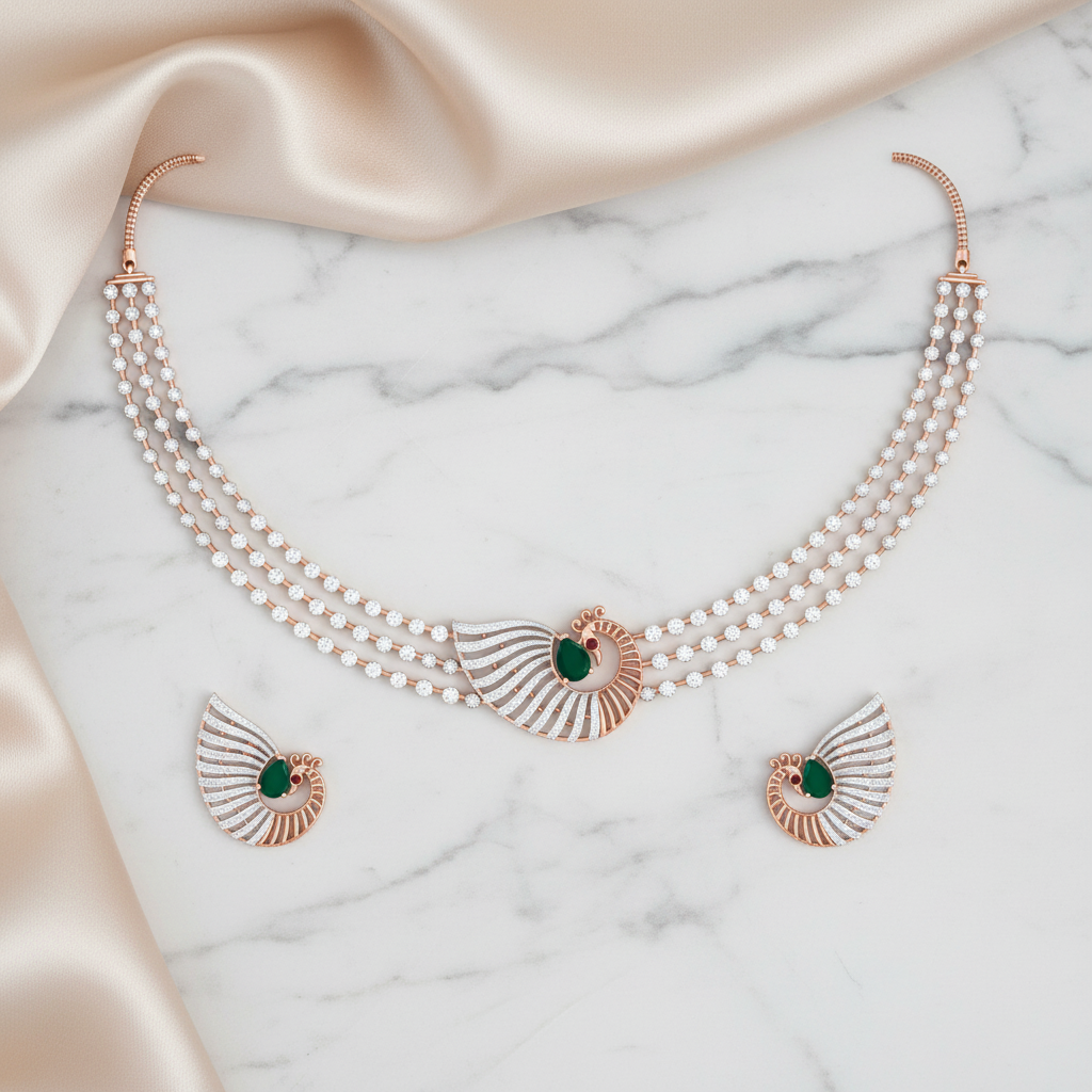 Supreme Diamond Dazzle Necklace Set
