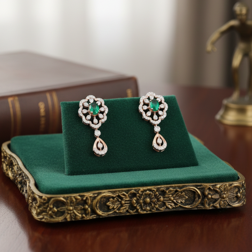 Dravina Radiant Diamond Danglers