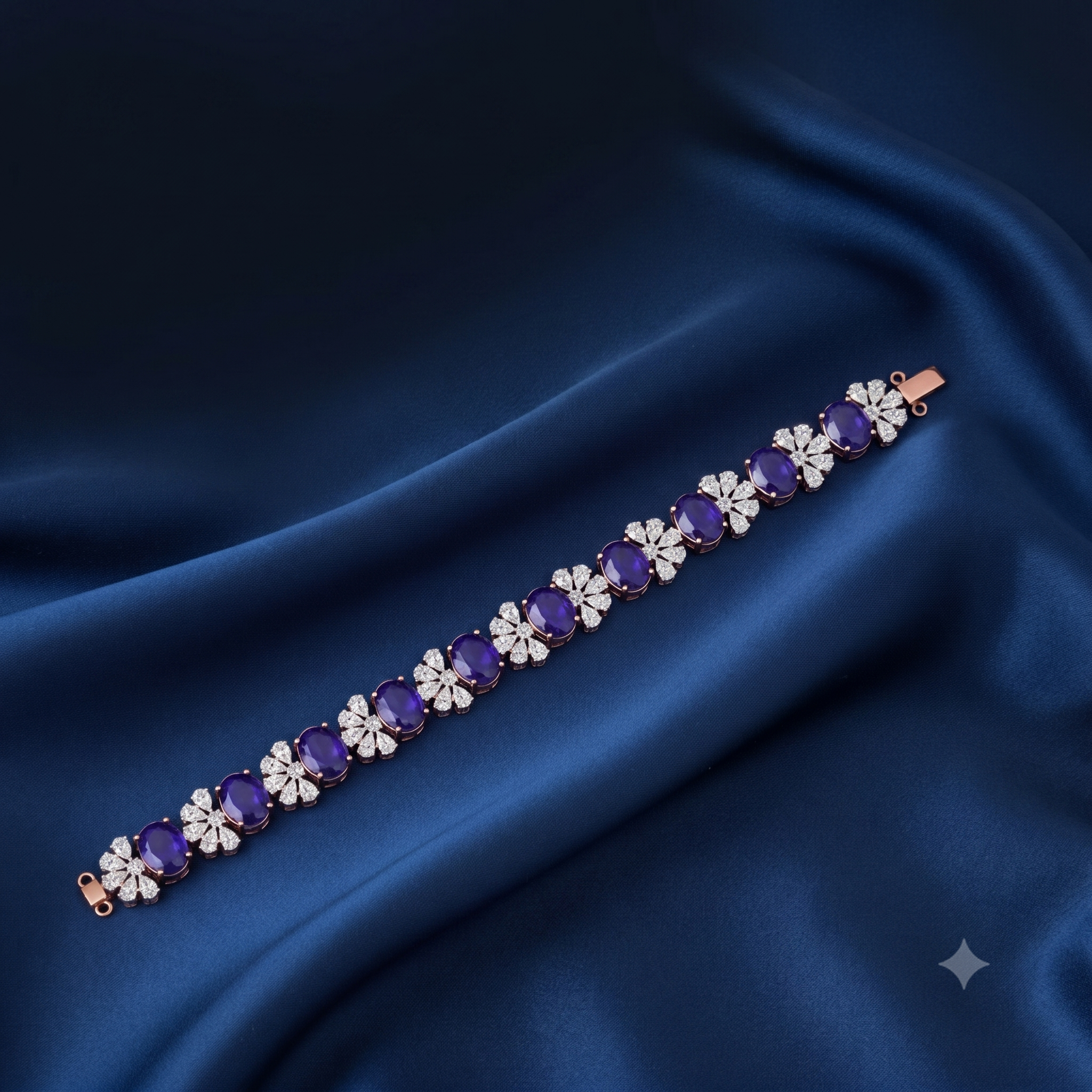 Glow Path Diamond Chain Bracelet