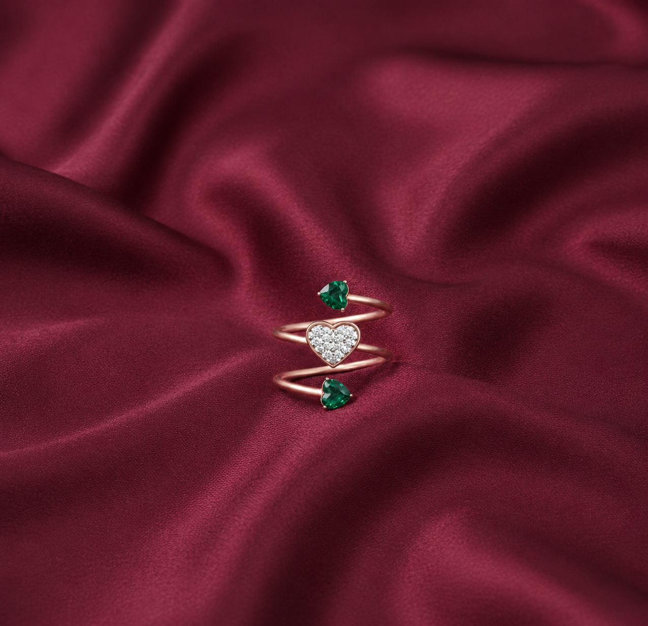 Queenly Crown Bloom Diamond Ring