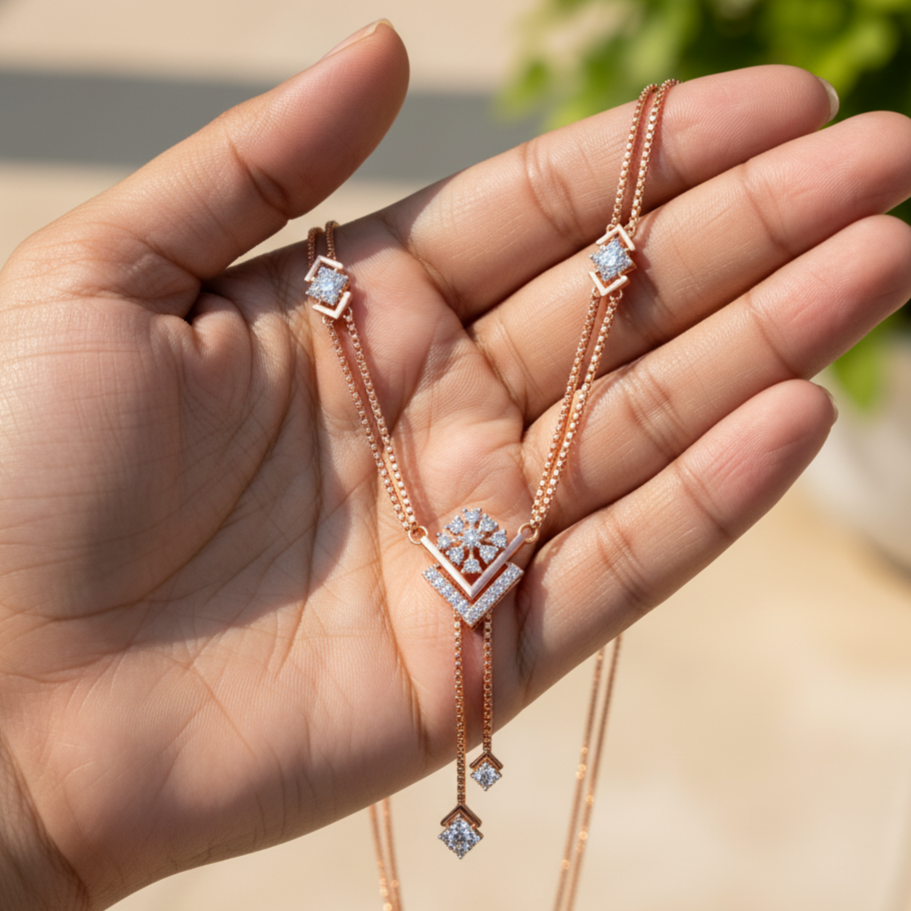 Wedding Gold Diamond Tanmaniya for Women