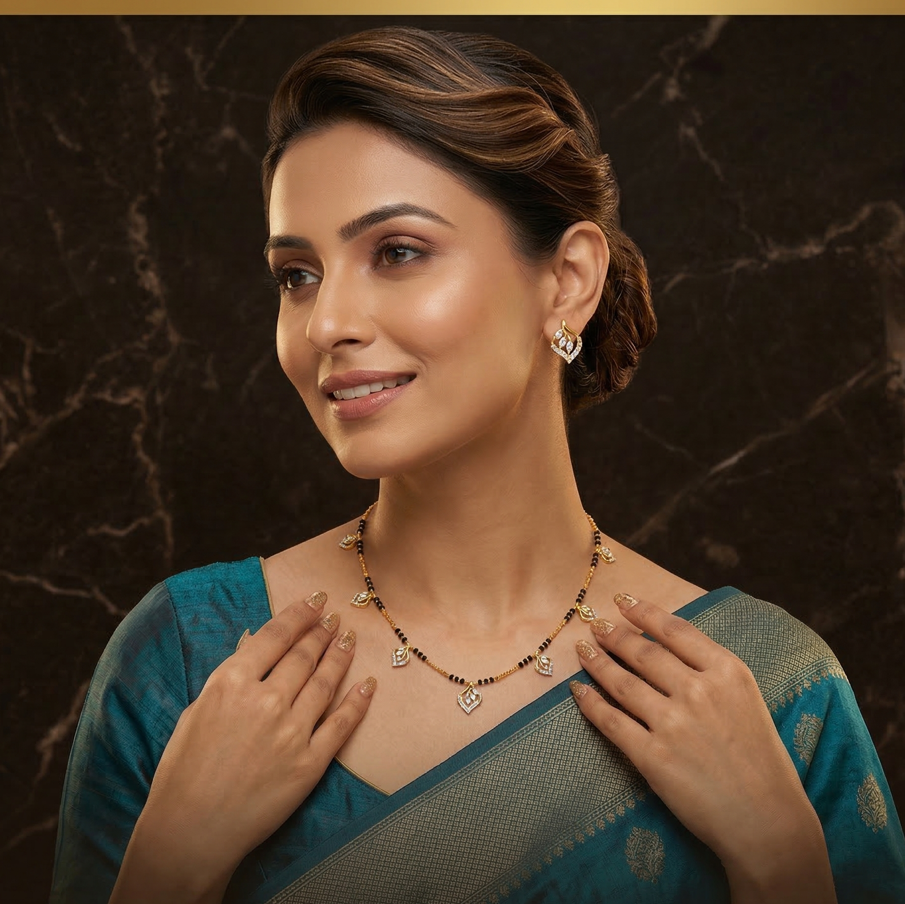 Luxury Diamond Opulence Necklace Set - 3