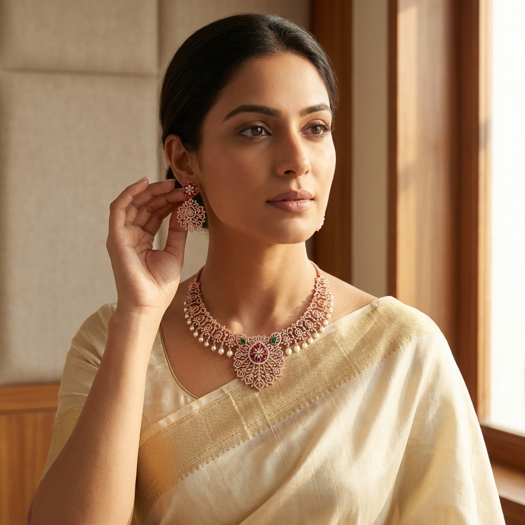 Signature Diamond Classic Necklace Set