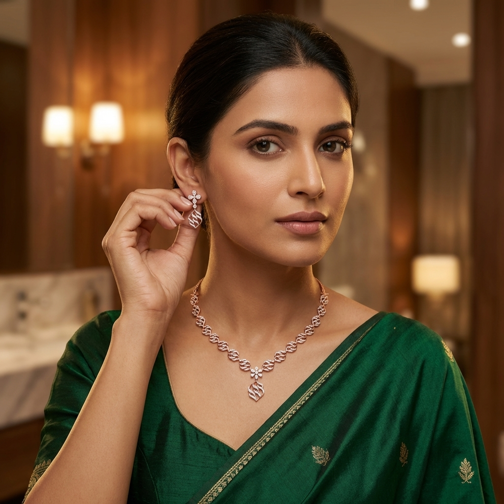 Classic Diamond Grace Necklace Set