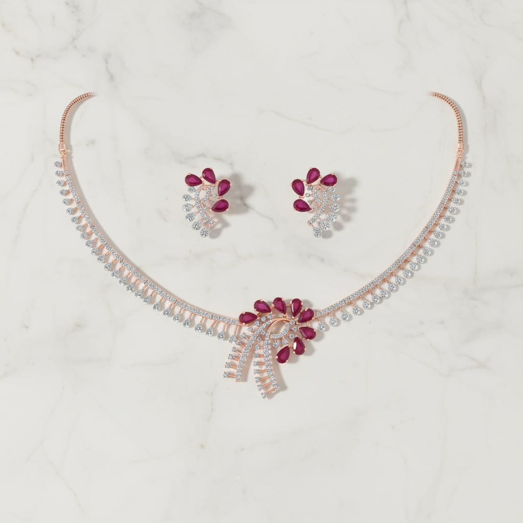 Divine Diamond Luxe Necklace Set