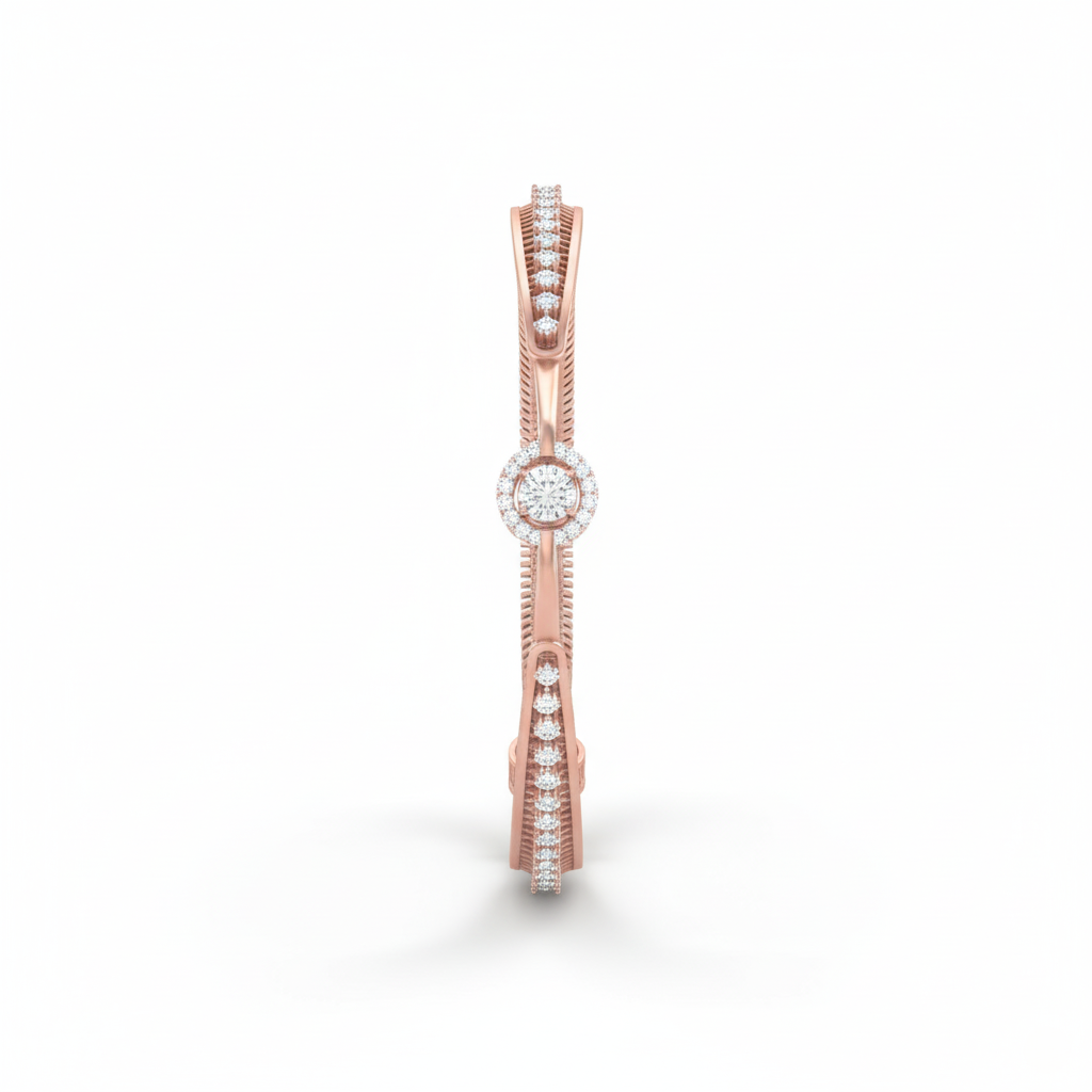 Kairos Channel Diamond Bangle