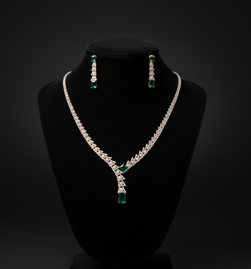 Aureline Diamond Necklace Set