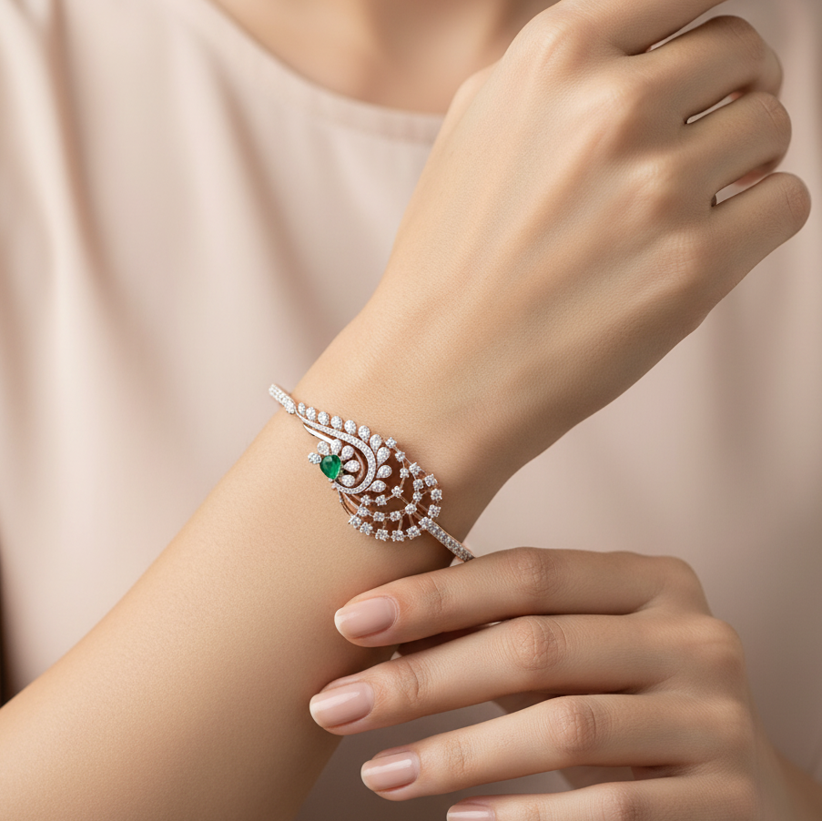 Elegant Crystal Diamond Bracelet - 3