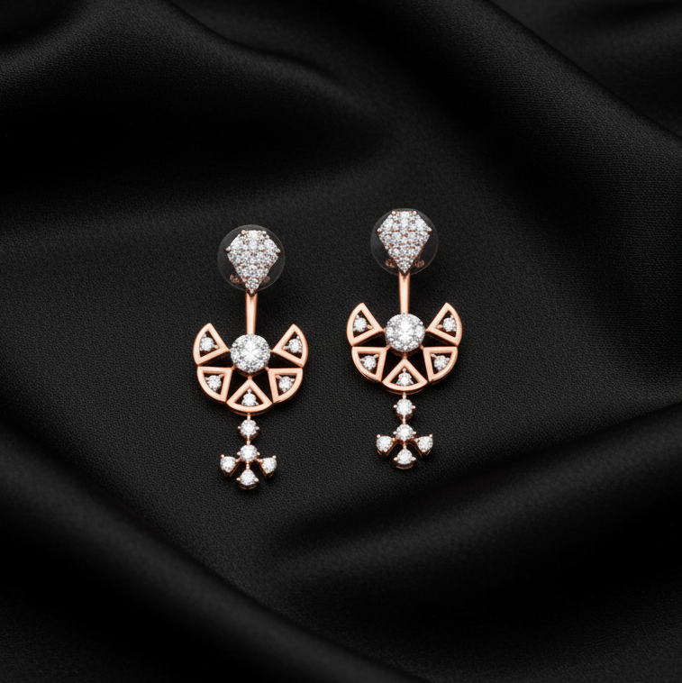 Enchant Shine Diamond Dangler Earrings