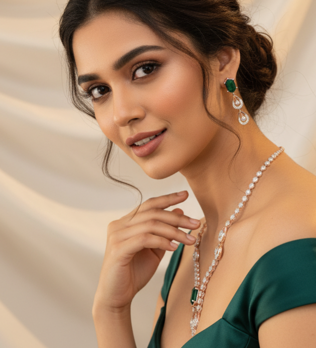 Perfect Glow Diamond Necklace for Grand Events - 3