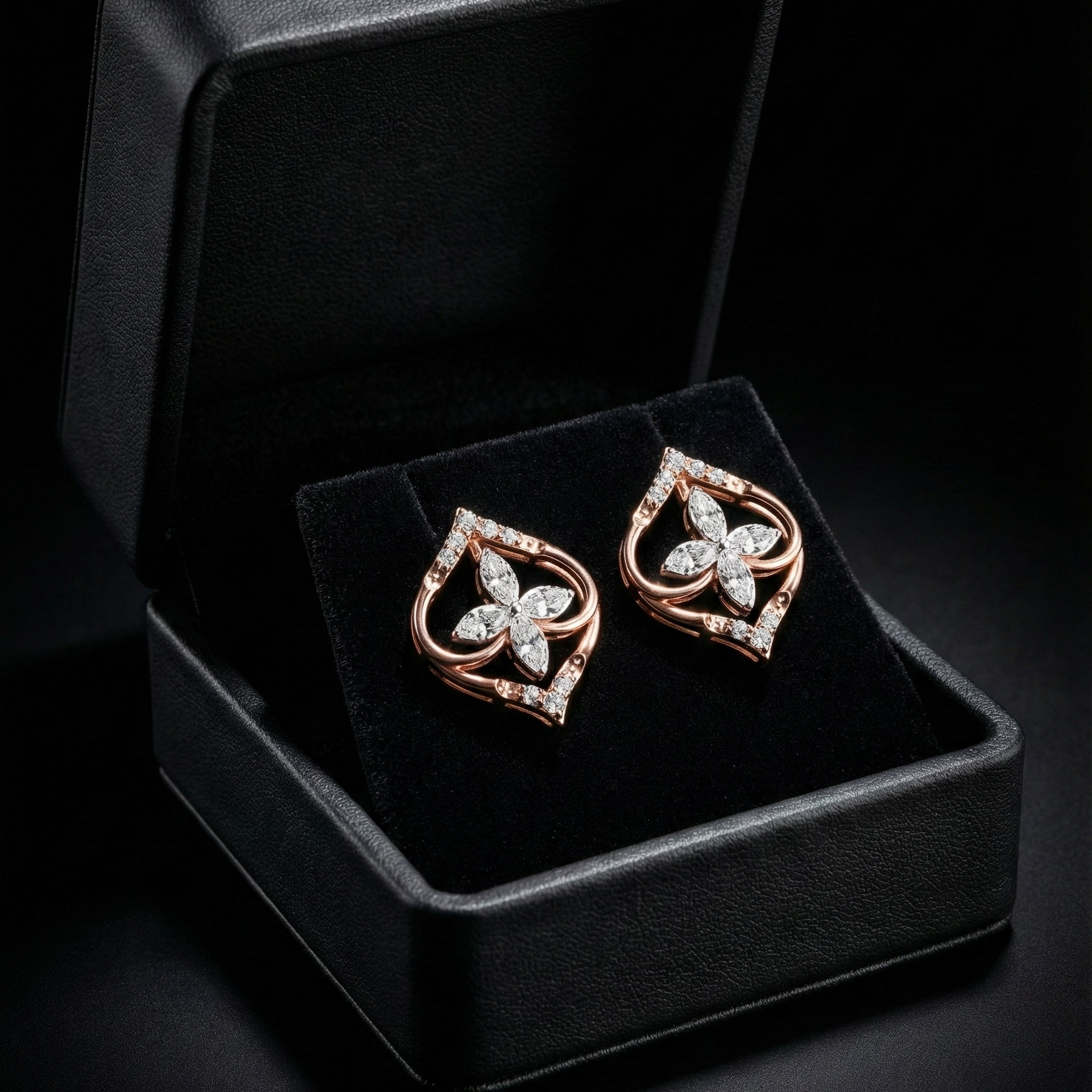 Diamond Harmony Pendant Earrings