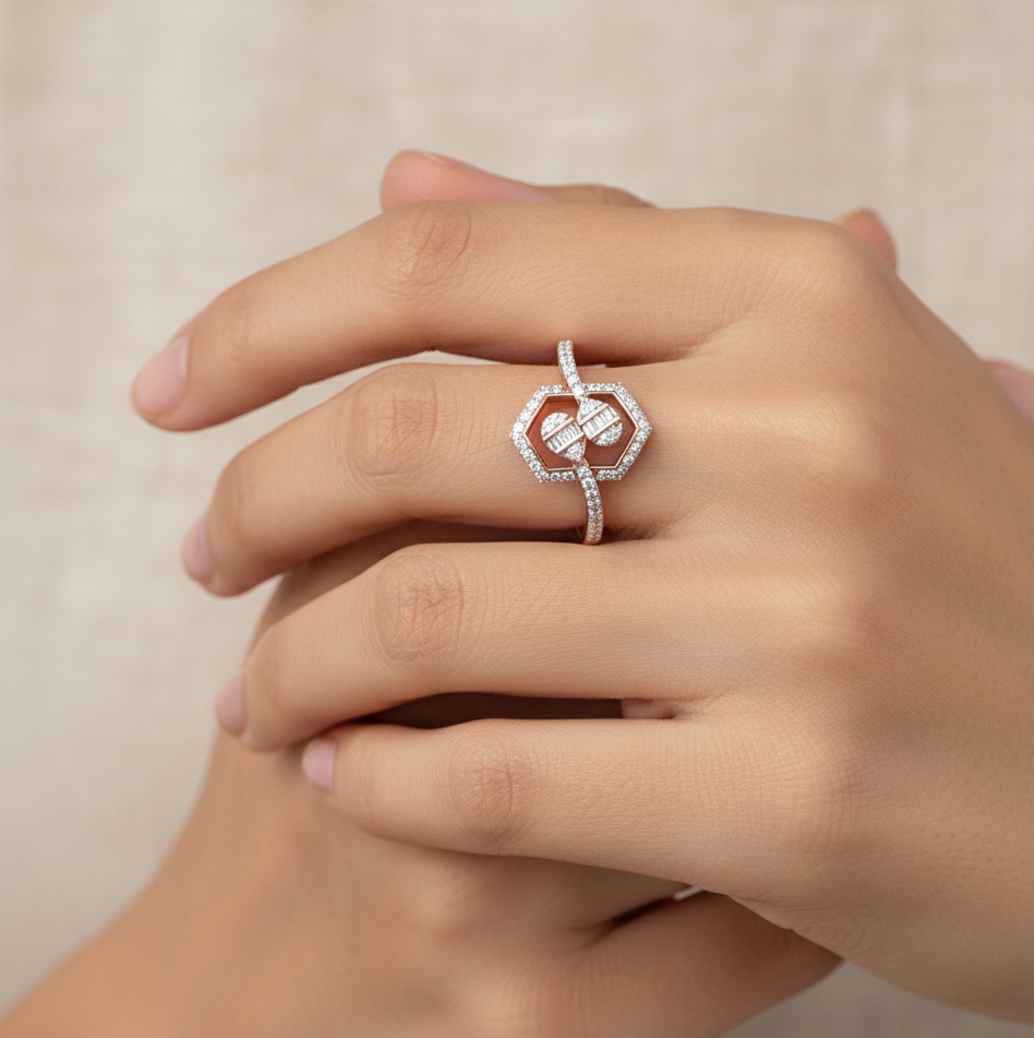 The Hexa-Love Knot Ring - 3