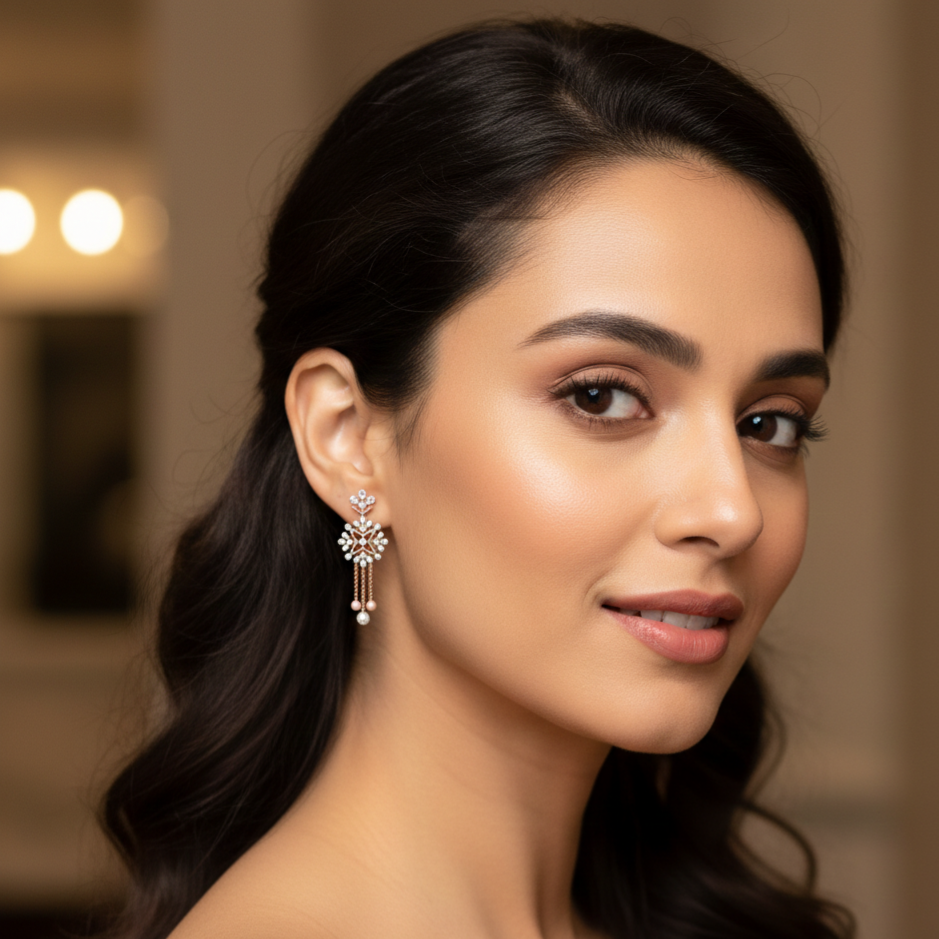 Lumivane Diamond Drop Earrings - 3